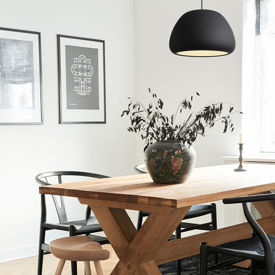 GREENHOLT　グリーンホルト　ペンダントライト WATA-GUMO  ラージ  ブラック（玄関渡し品）