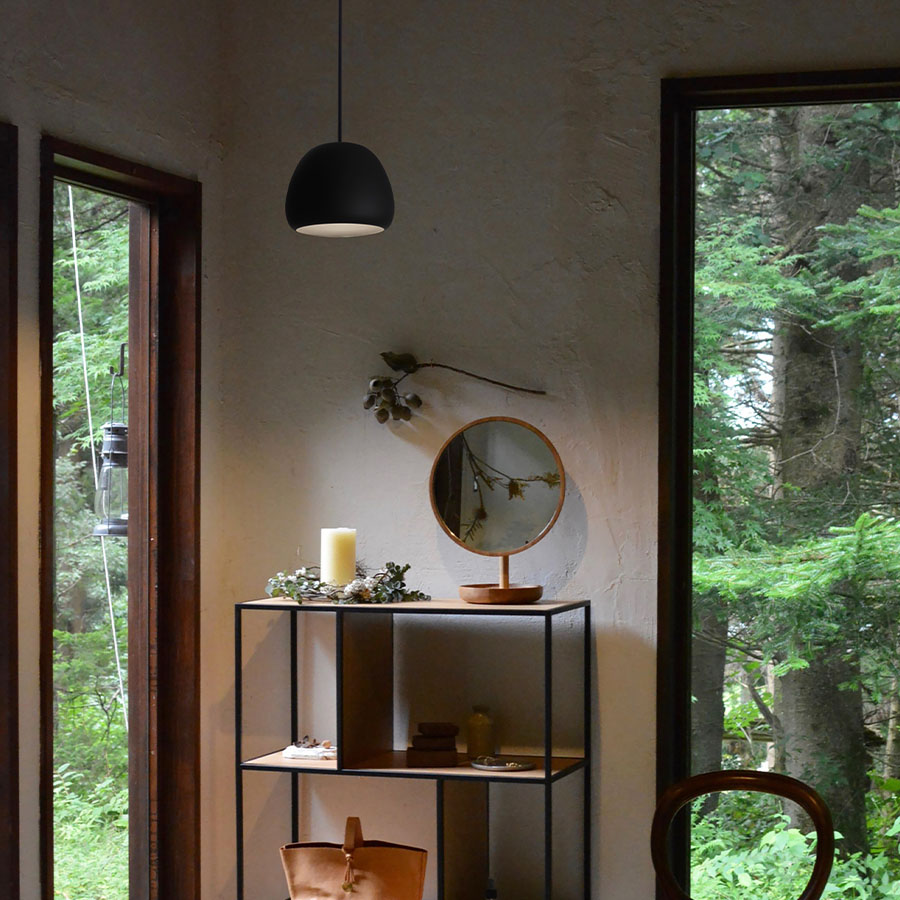 GREENHOLT　グリーンホルト　ペンダントライト WATA-GUMO スモール  ブラック（玄関渡し品）