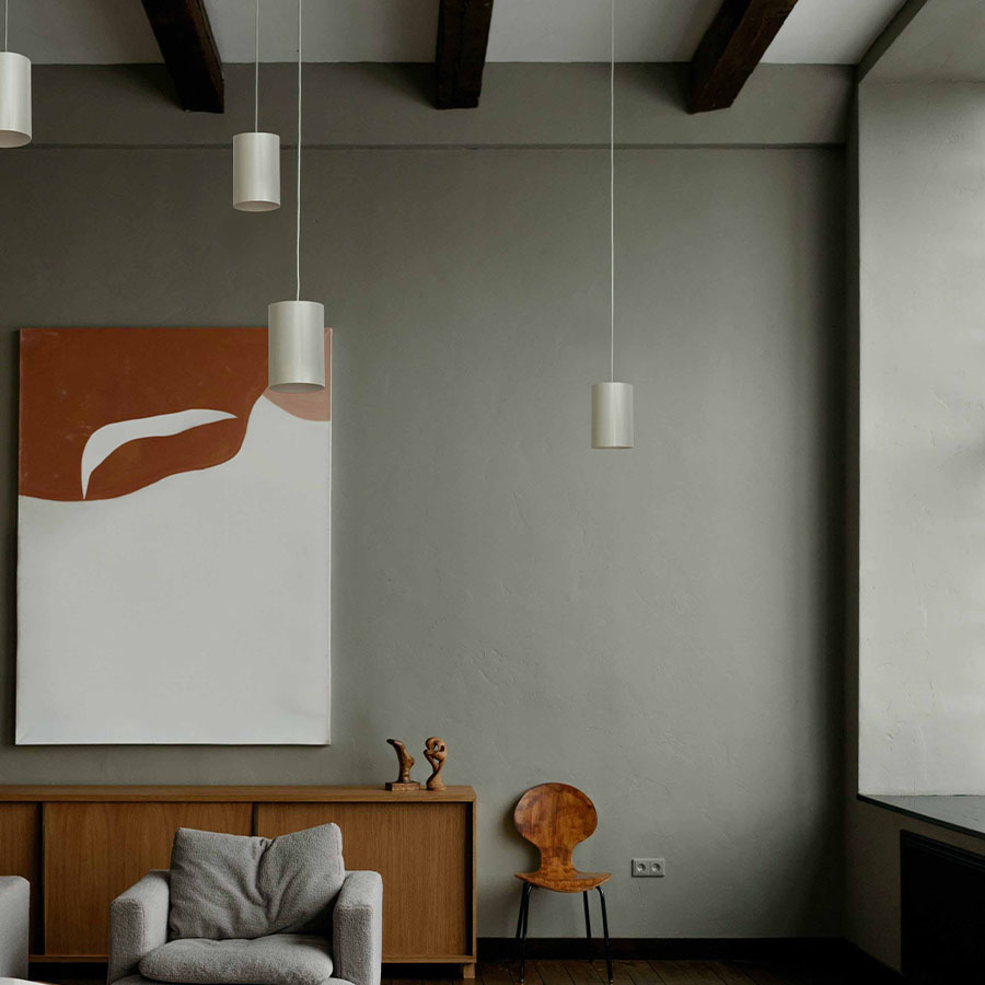 GREENHOLT　グリーンホルト　ペンダントライト CHIMNEY  ホワイト（玄関渡し品）