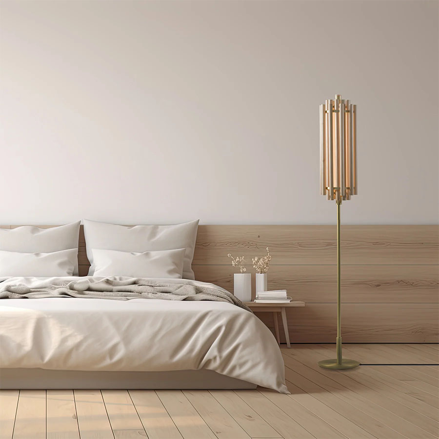 LYKKE リッケ サンスリット　フロアライト　Sunslit - floor light　ホワイトオーク （玄関渡し品）