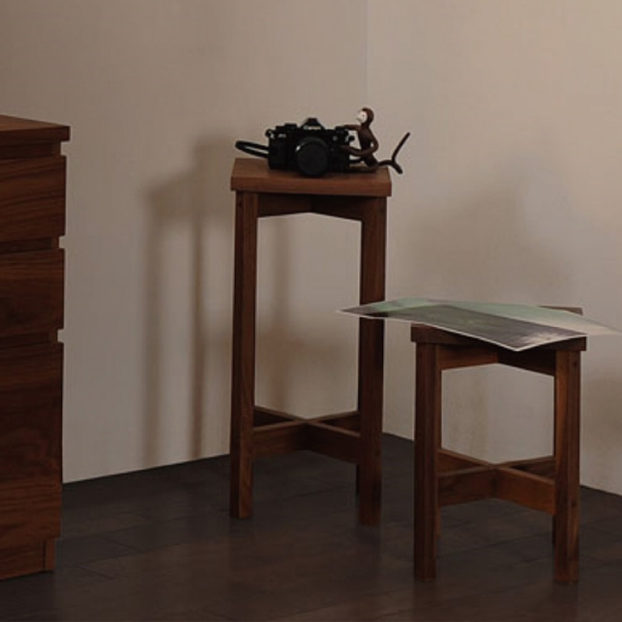 マスターウォール   トゥルム スツール　TURM STOOL　ウォールナット／北海道オーク／レッドオーク／ブラックチェリー／ケヤキ