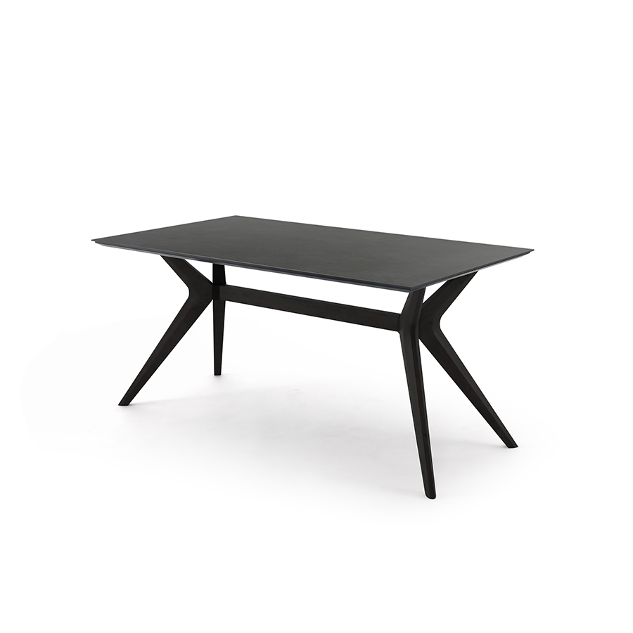 サンキコーポレーション　KR　160テーブル  セラミック天板　GRY/LBR
