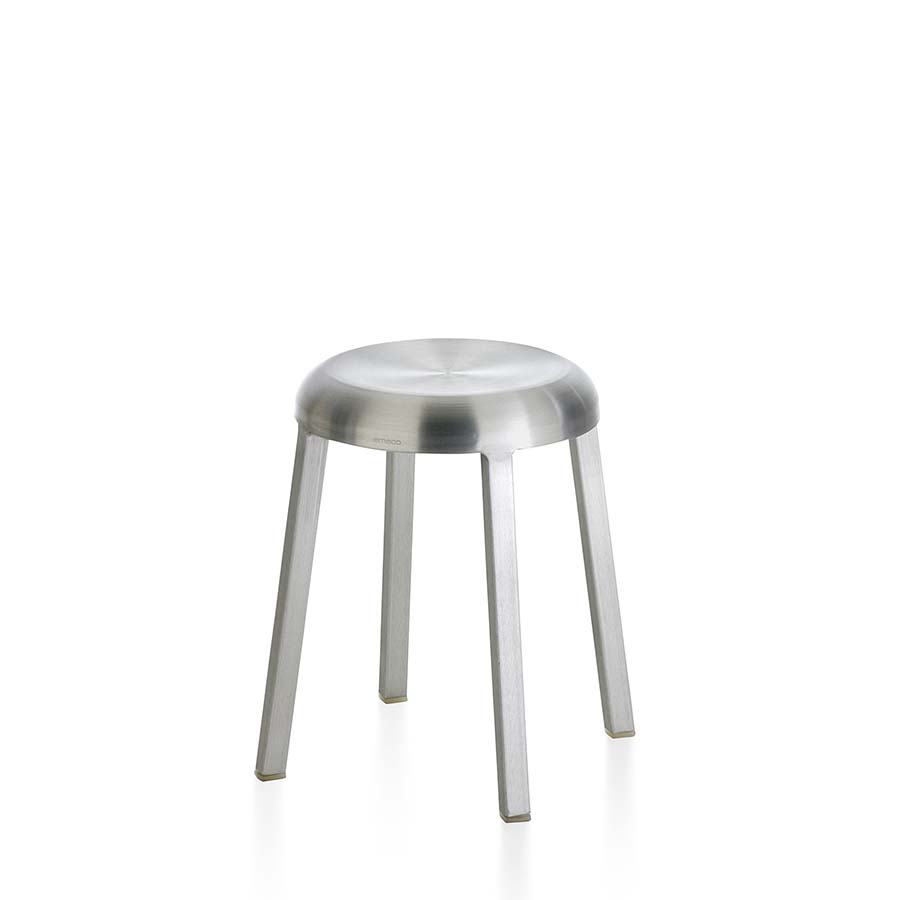 EMECO　エメコ　ZA・スモールスツール シルバー光沢なし （玄関渡し品）
