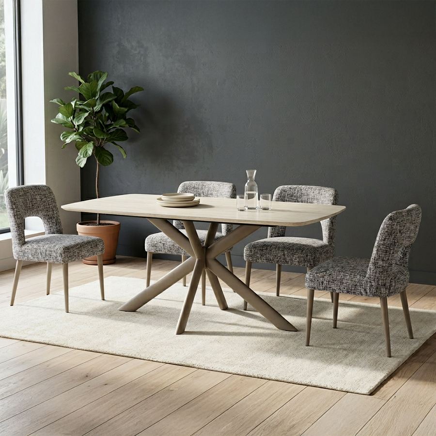 ダイニングテーブル XENO（ゼノ） トラバーチンベージュ